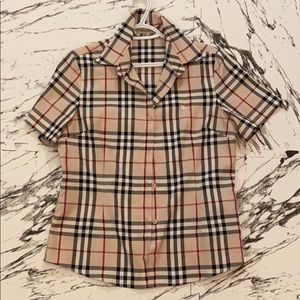 Vintage Burberry Button-up Top